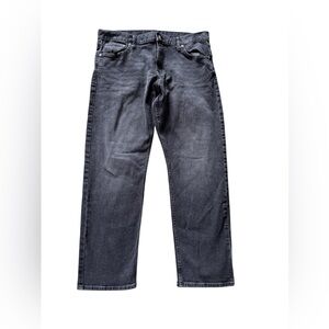 Calvin Klein Jeans Men Size 36X30 Straight Stretch Black Gray Wash CKJ 035
